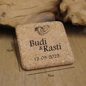 Cork Coaster Personalized Laser Engraved